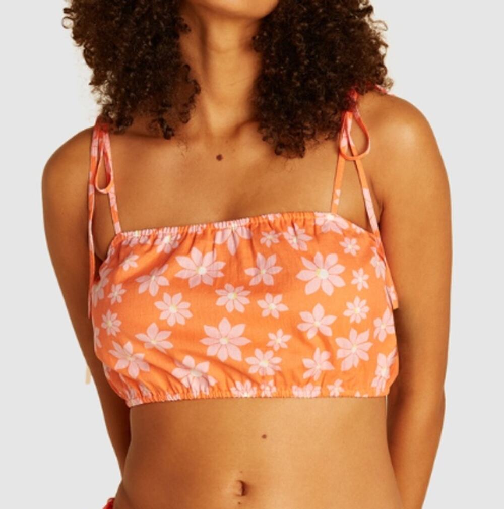 NEW BILLABONG X WRANGLER Women's Fireside Perfect Pair Crop Top Size S